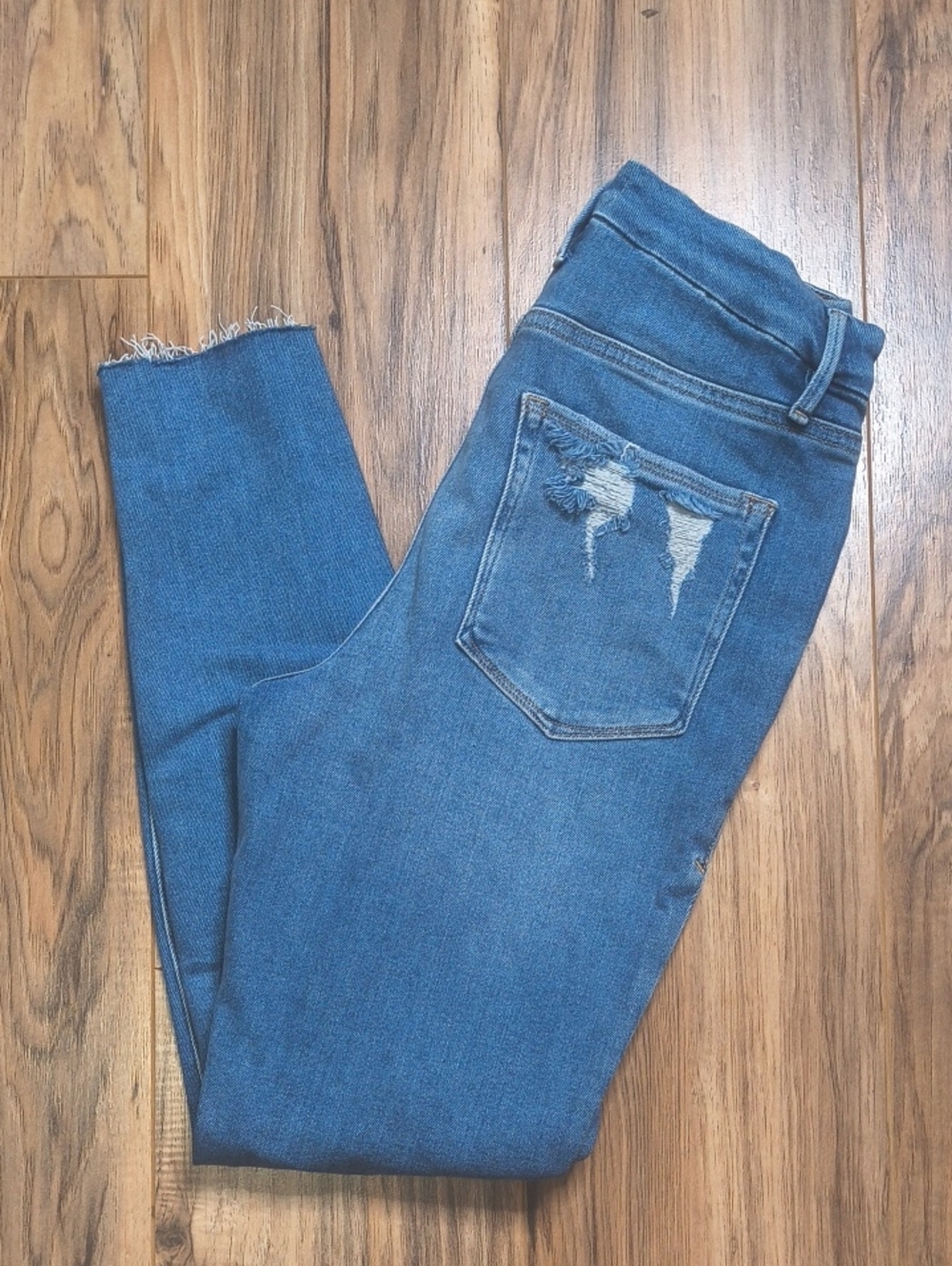 Good American Distressed Good Waist Jeans